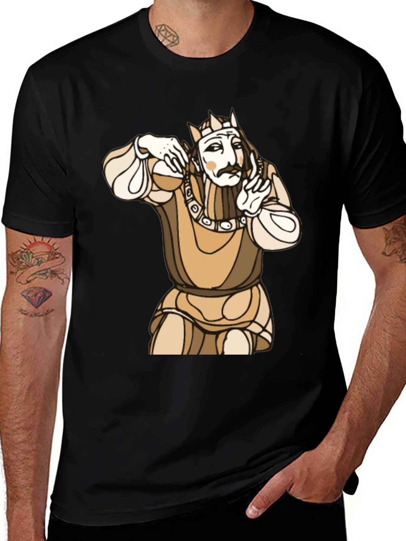 Variant 26 of King Graphic Tee - Stylish Men's Black T-Shirt