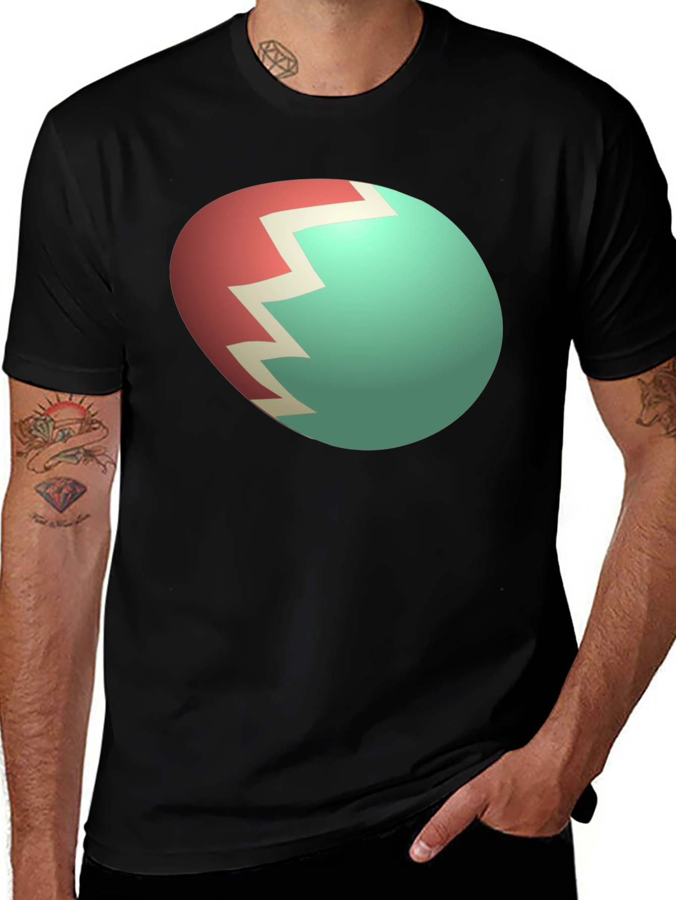 Variant 4 of Novelty Easter Egg T-Shirt - Fun Holiday Apparel