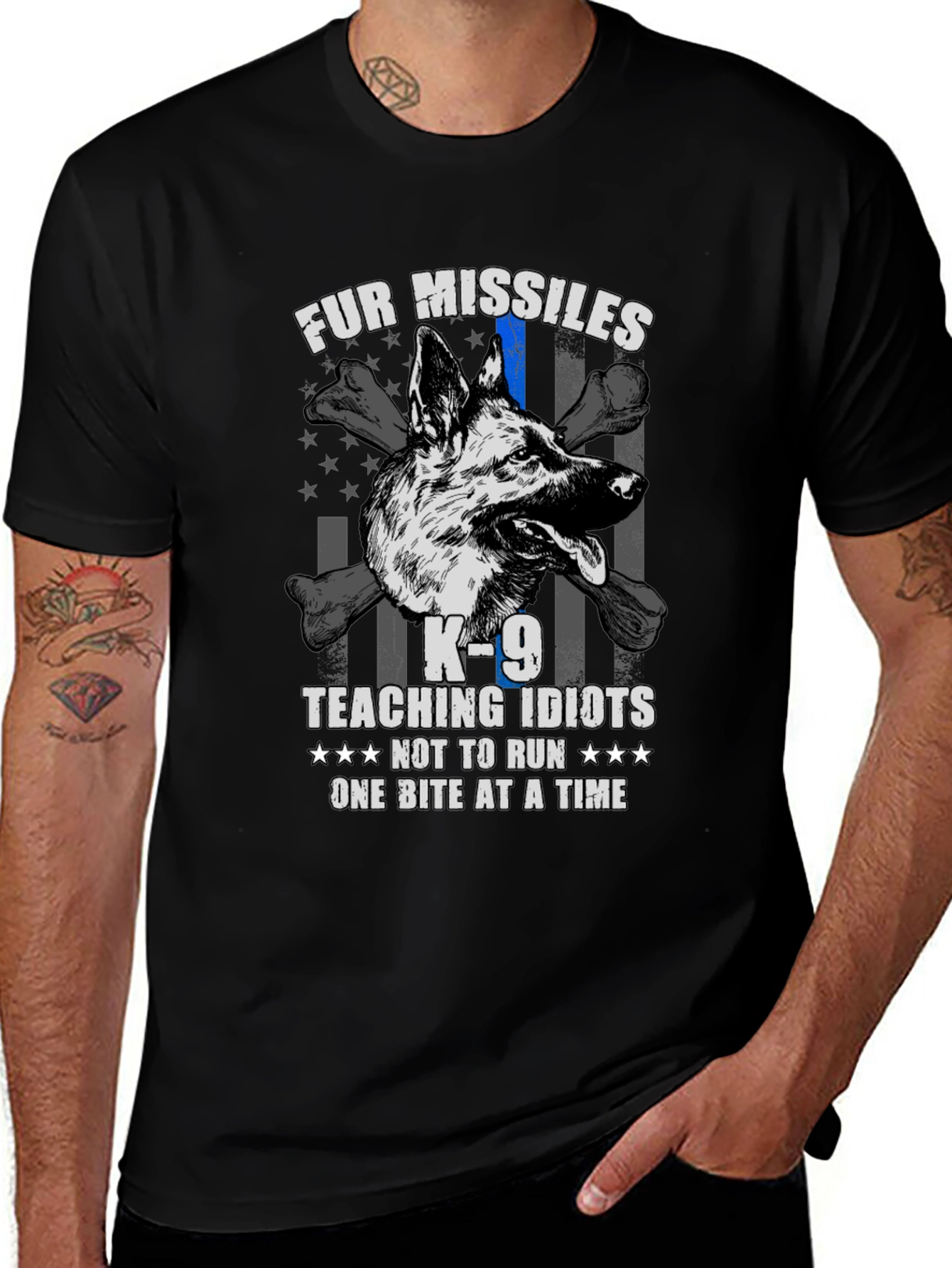 K-9 Fur Missiles Dog T-Shirt