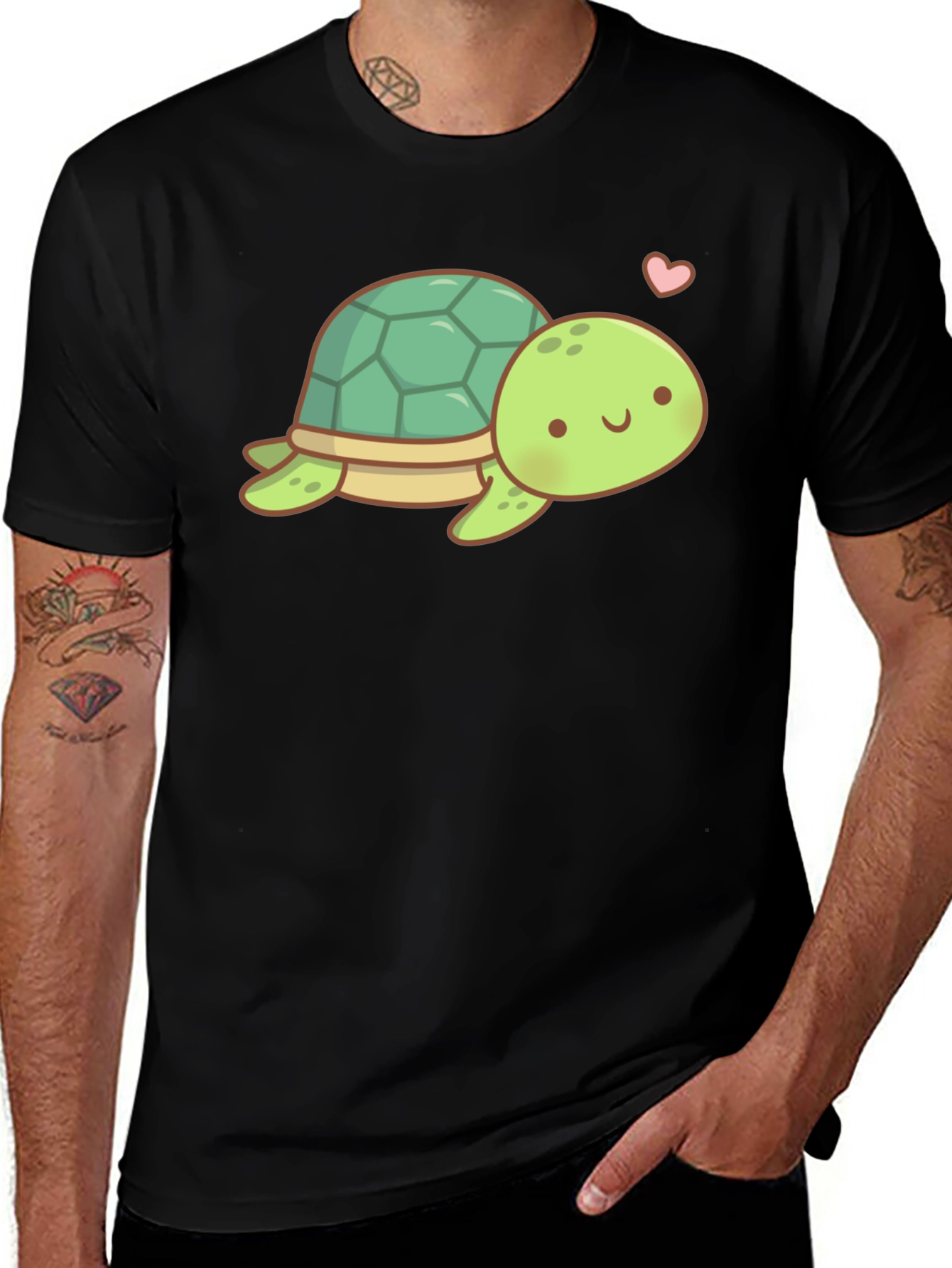 Variant 8 of Cute Kawaii Turtle Graphic Tee