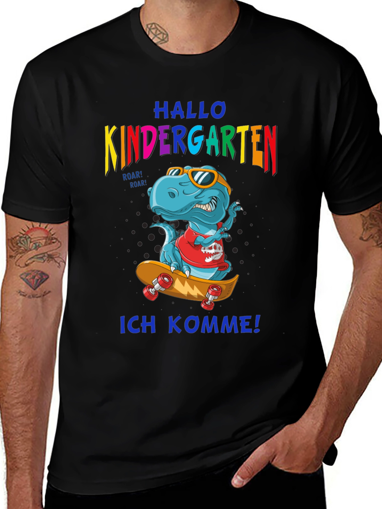 Variant 7 of Dinosaur Kindergarten T-Shirt - Back to School Tee
