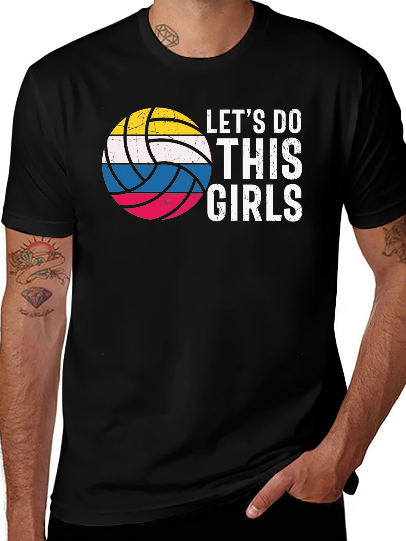 Variant 17 of Let's Do This Girls Volleyball T-Shirt