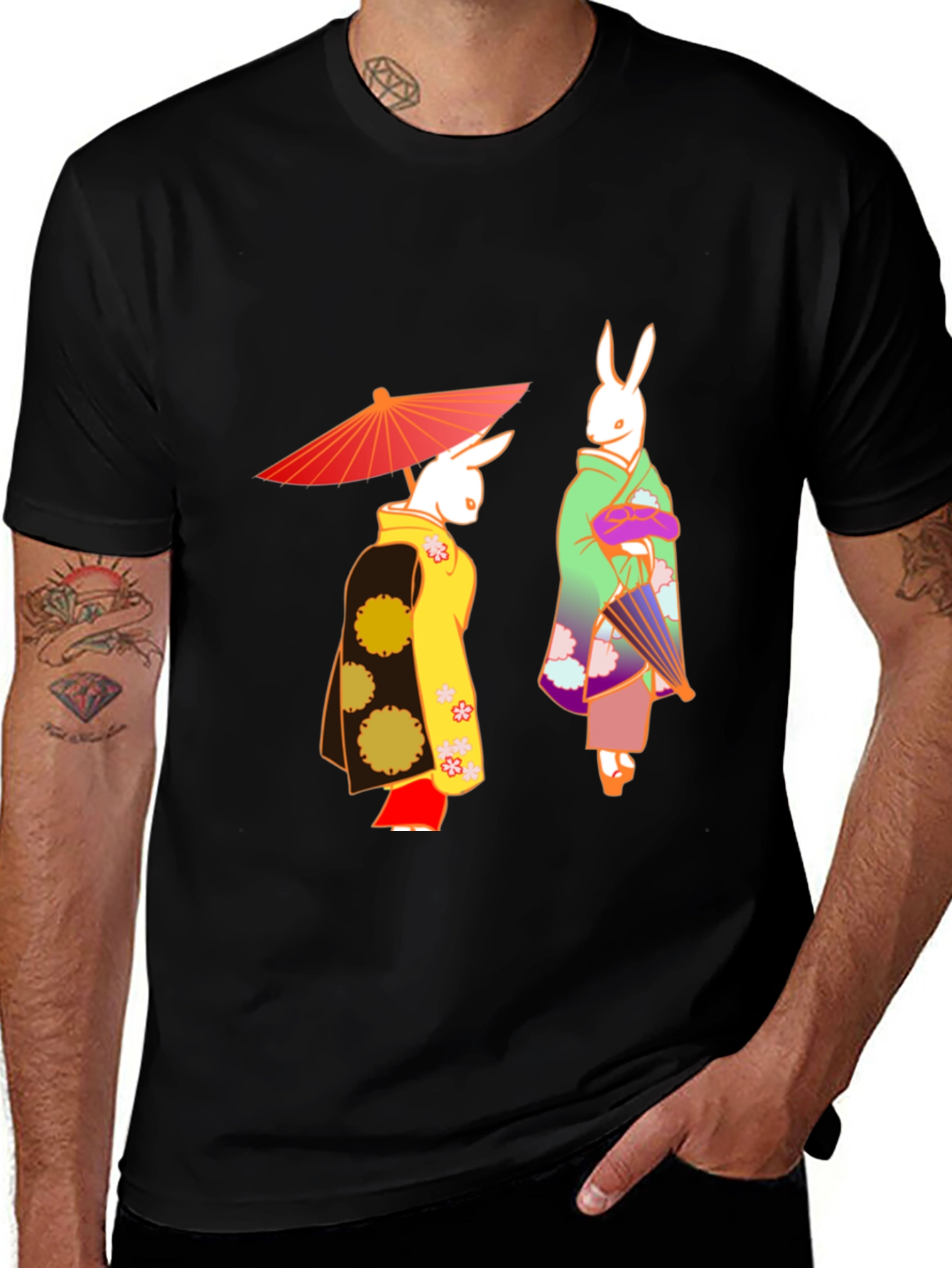 Rabbit Kimono T-Shirt