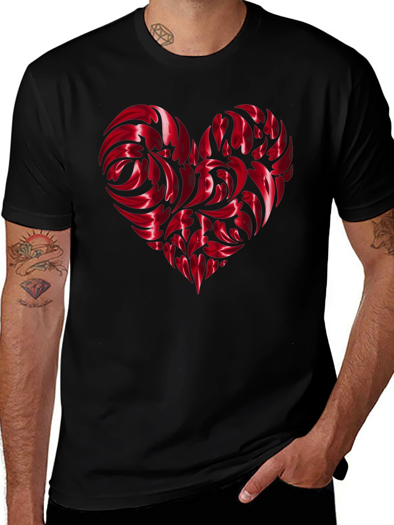 Heart Swirl Graphic Tee