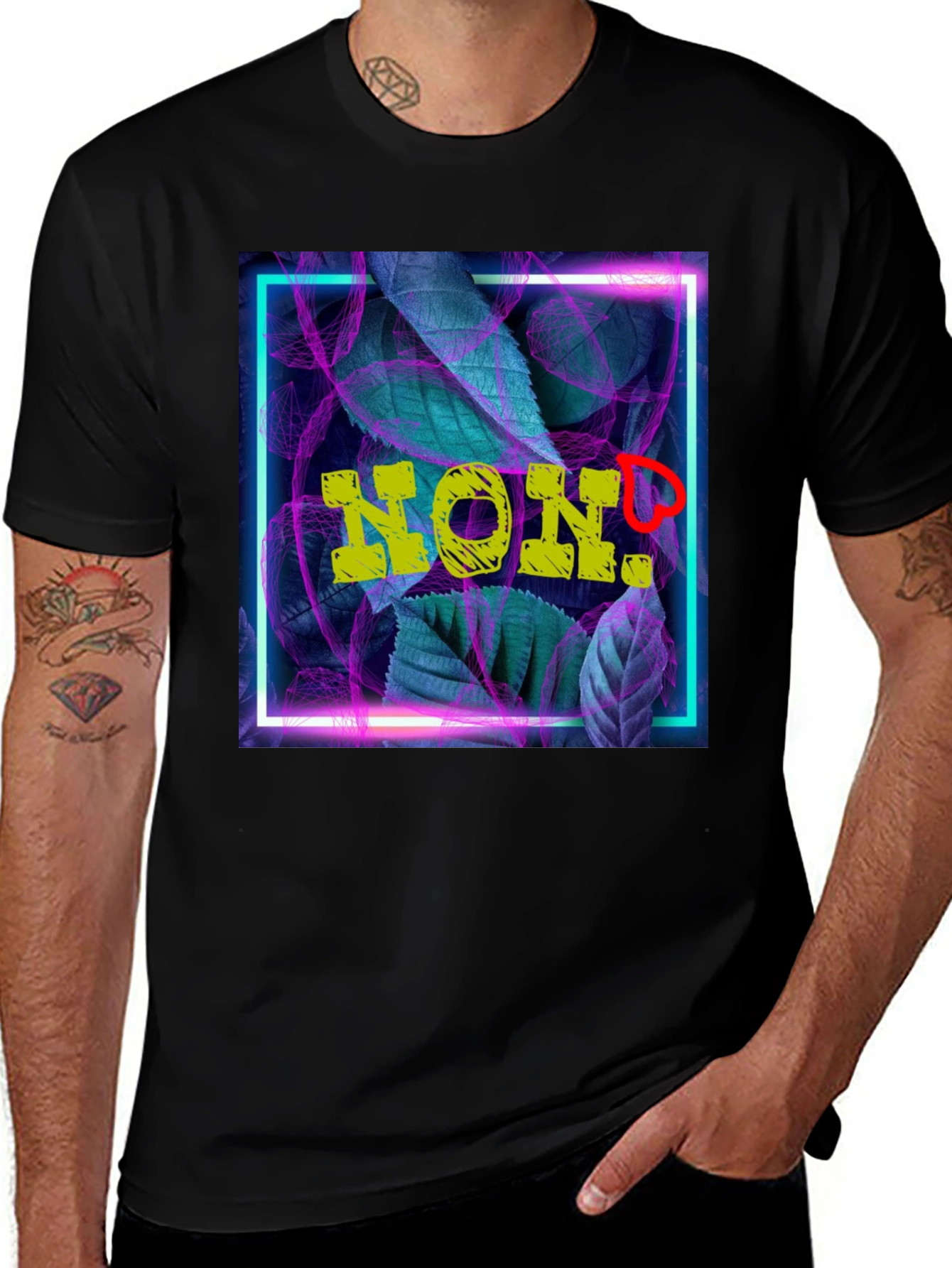 Variant 22 of Stylish 'HON!' Graphic Tee - Vibrant Design