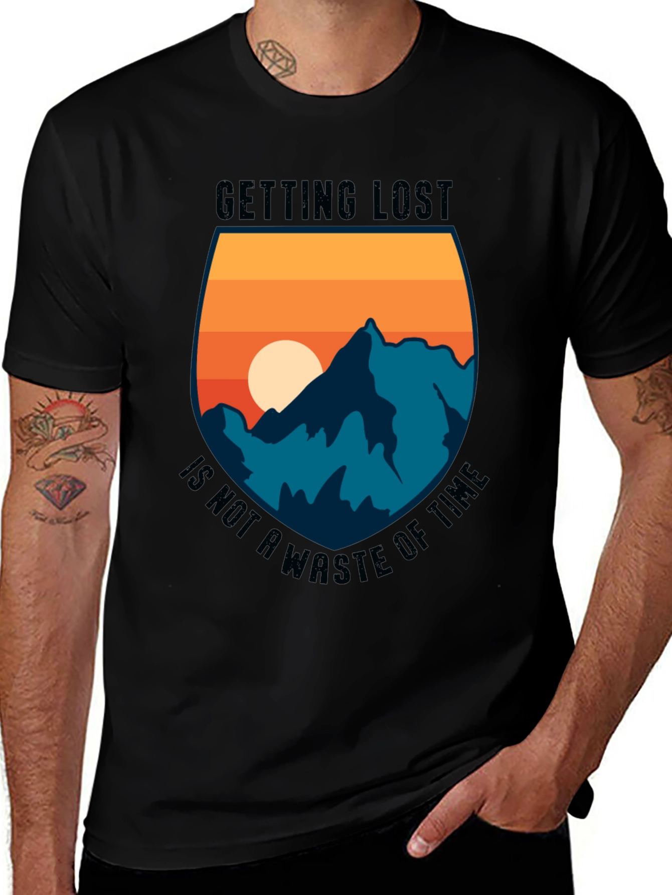 Variant 15 of Getting Lost is Not a Waste of Time Graphic Tee