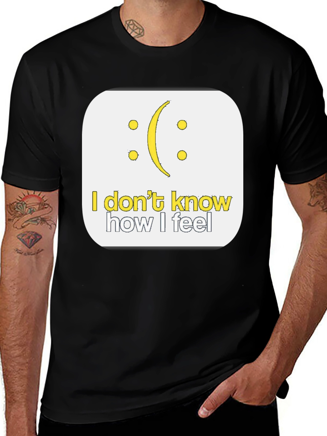 Variant 16 of I Don't Know How I Feel Graphic T-Shirt