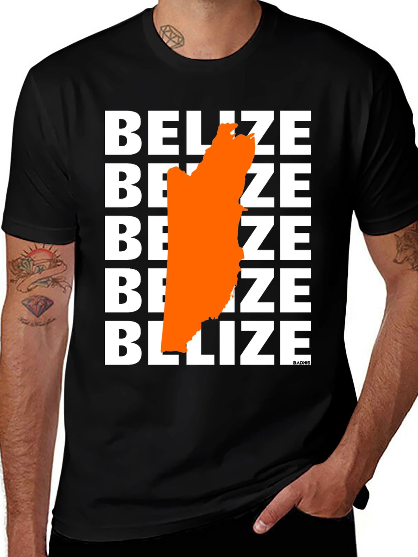 Belize Map Graphic Tee - Stylish Unisex T-Shirt