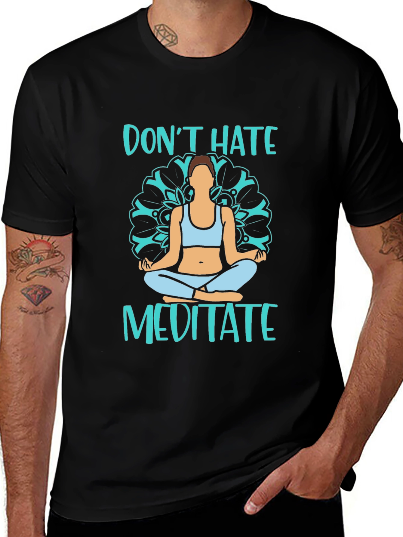 Don't Hate Meditate Yoga T-Shirt