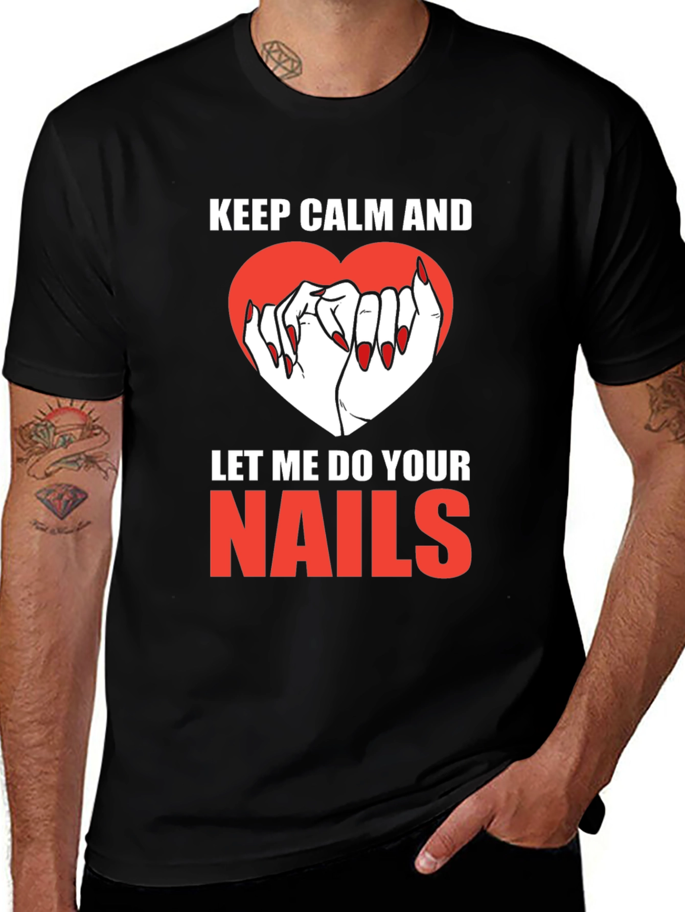 Variant 13 of Keep Calm Nails T-Shirt