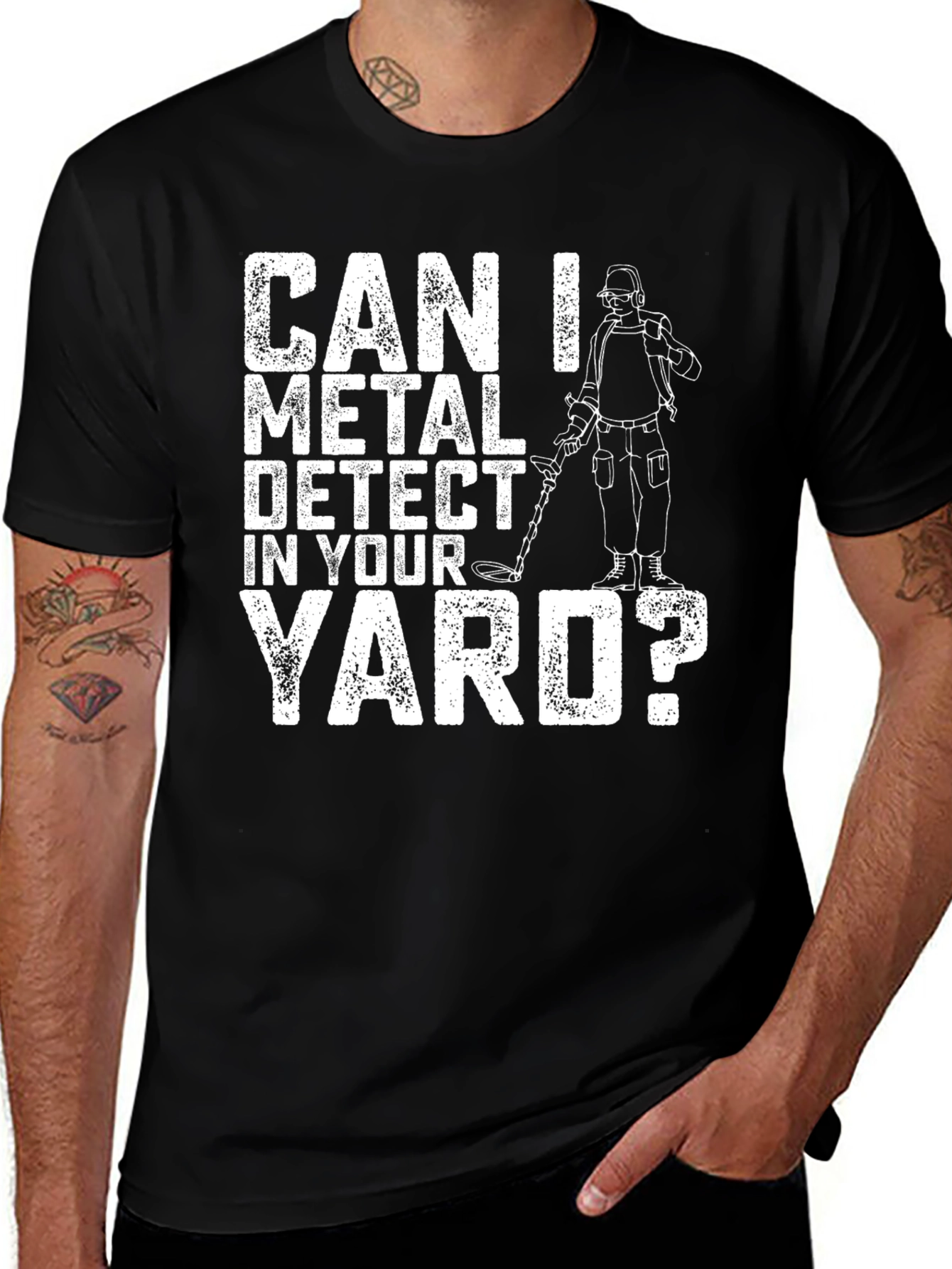Variant 13 of Can I Metal Detect In Your Yard? Graphic T-Shirt