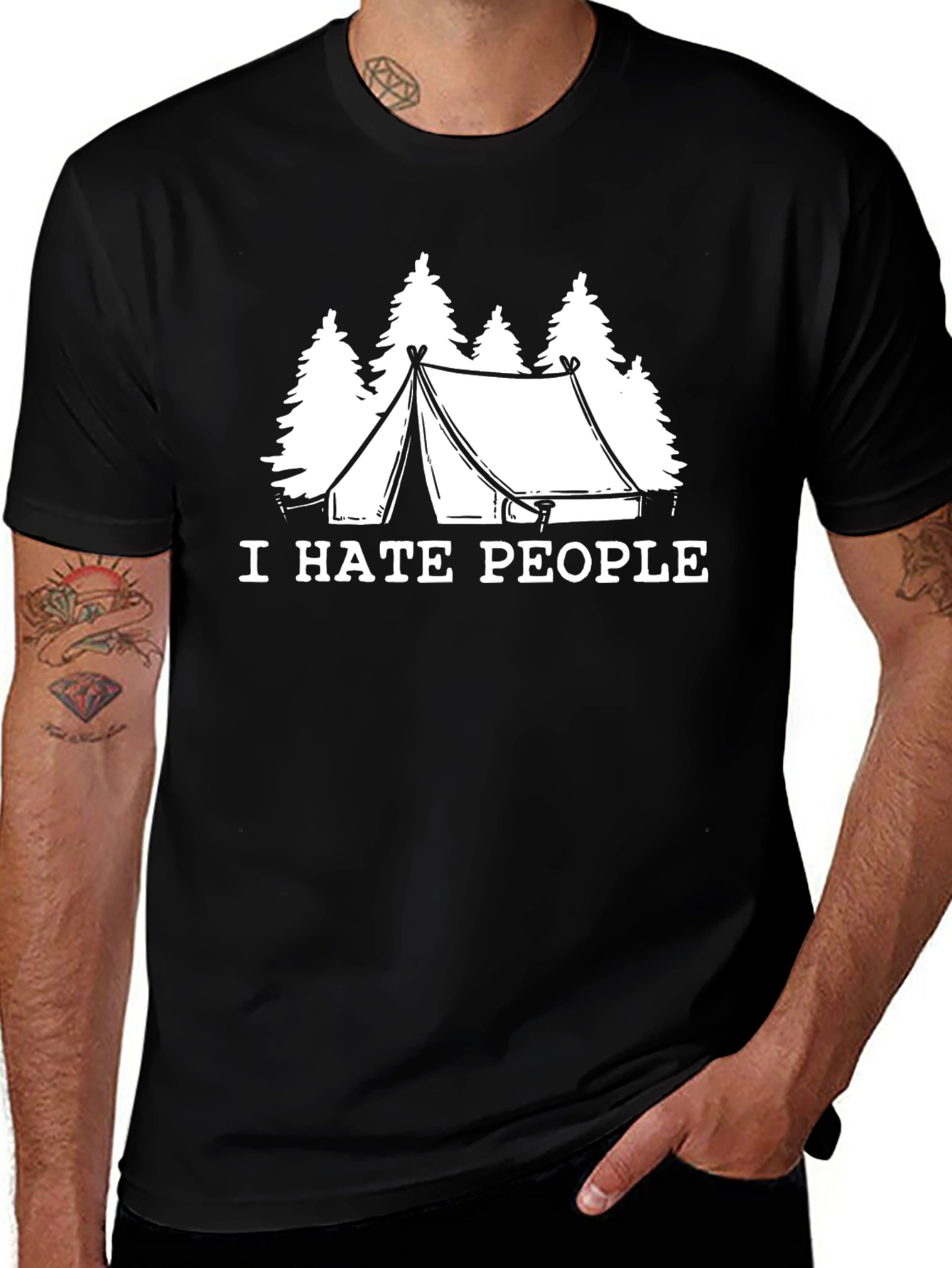 Variant 10 of I Hate People Camping T-Shirt