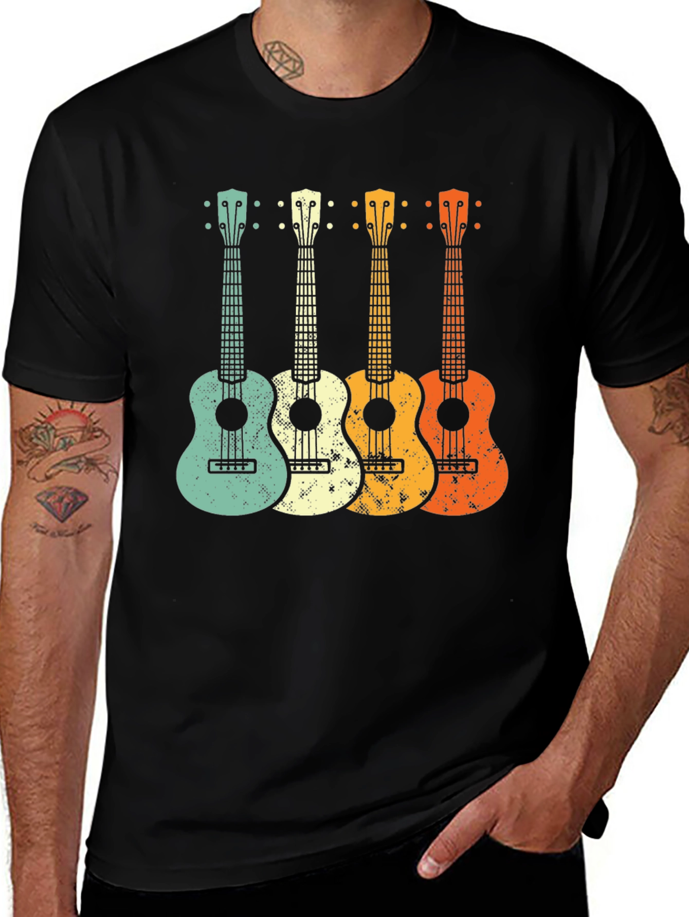 Variant 23 of Retro Ukulele T-Shirt - Music Lover Tee