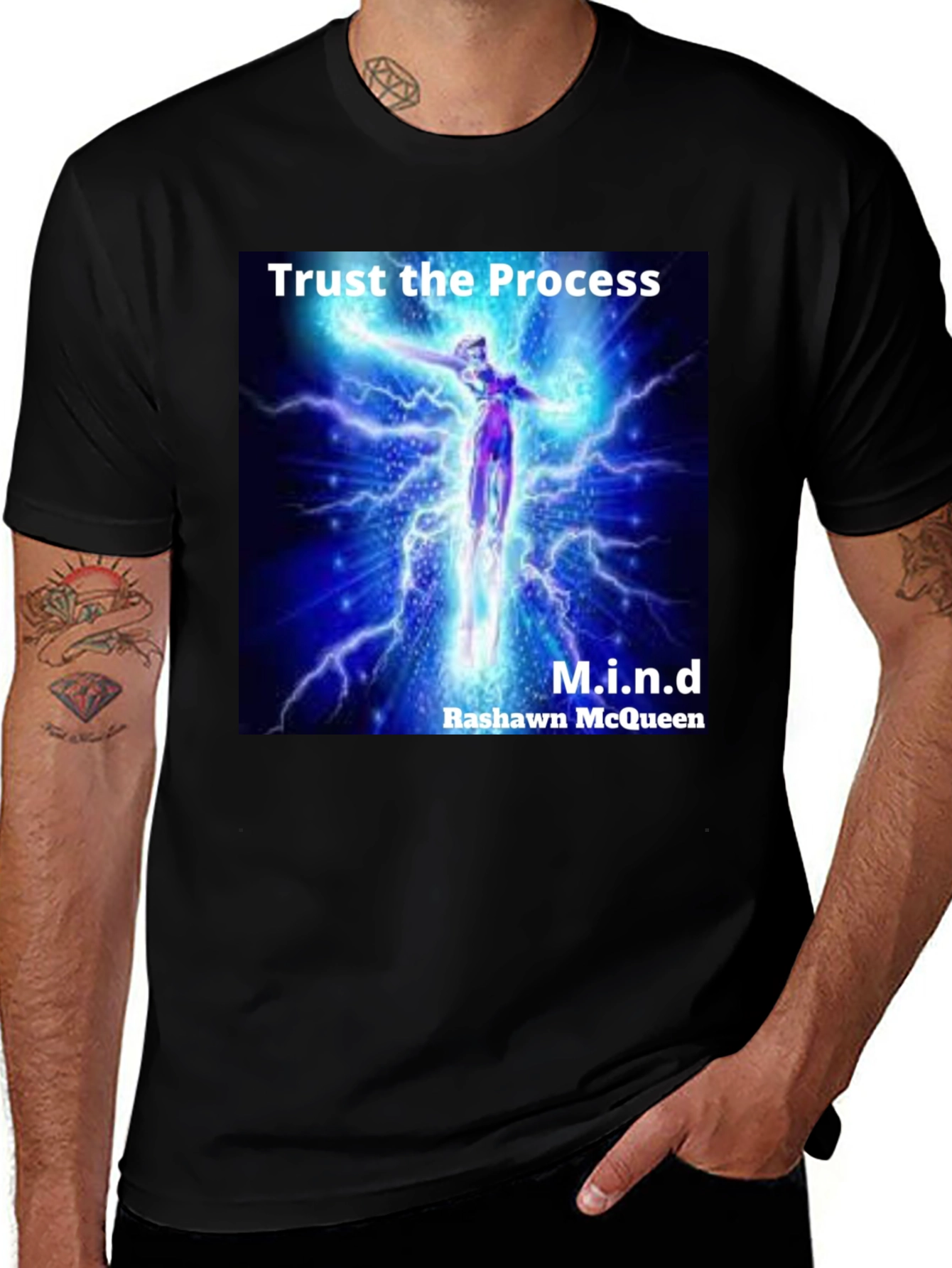 Variant 25 of Trust the Process Graphic Black Tee