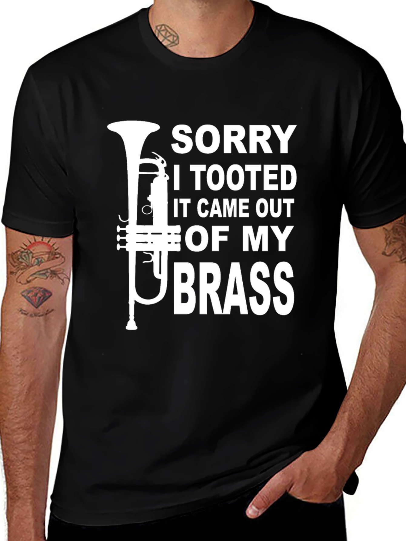Variant 6 of Sorry I Tooted Brass T-Shirt - Funny Musician Tee