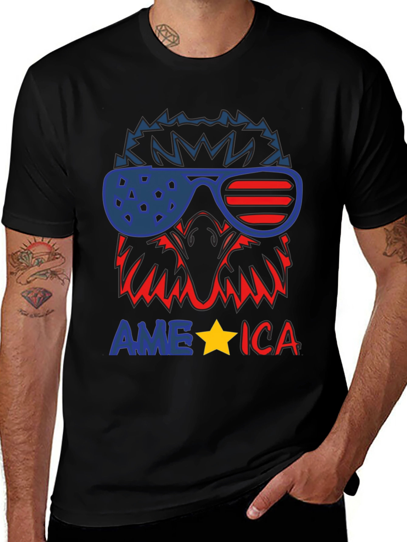 American Eagle T-Shirt - Patriotic USA Pride