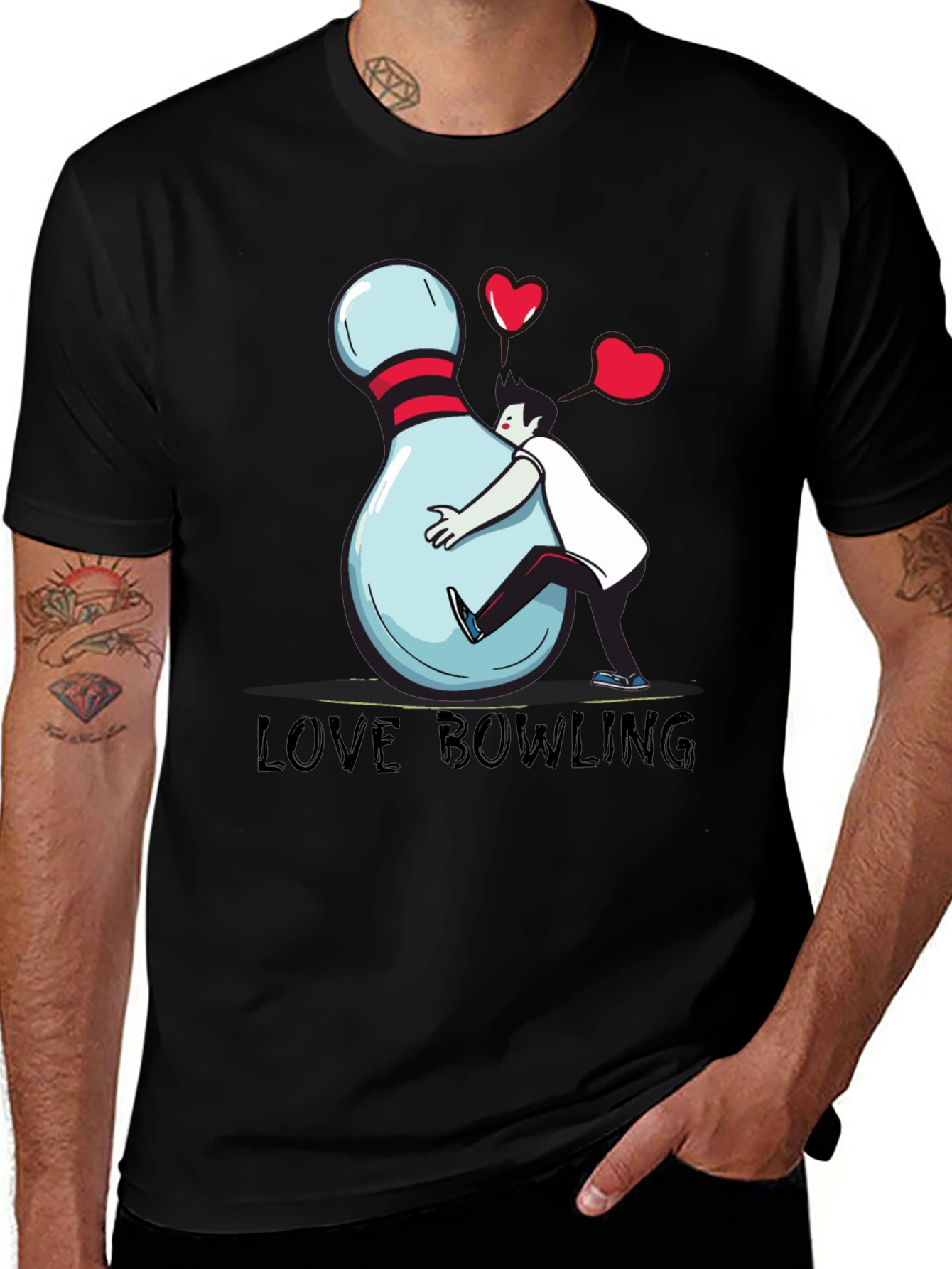 Variant 25 of Love Bowling Graphic T-Shirt - Unisex Cotton Tee