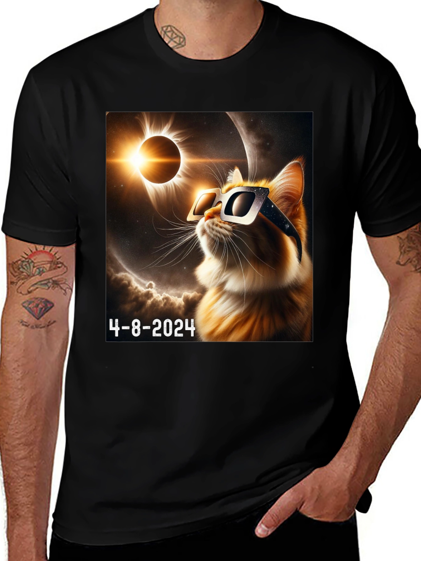 Eclipse Cat 4-8-2024 T-Shirt