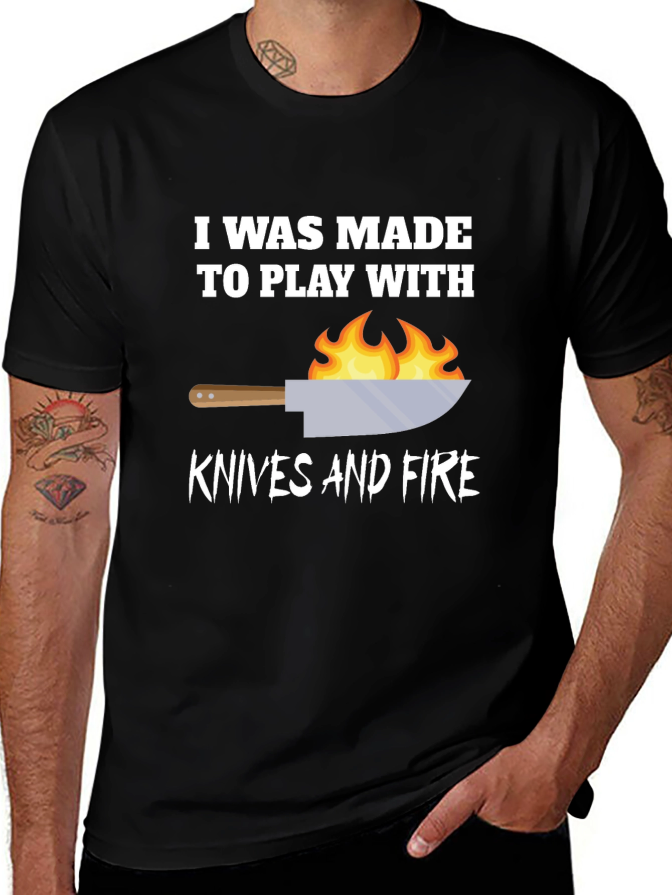 Play With Knives & Fire Graphic T-Shirt