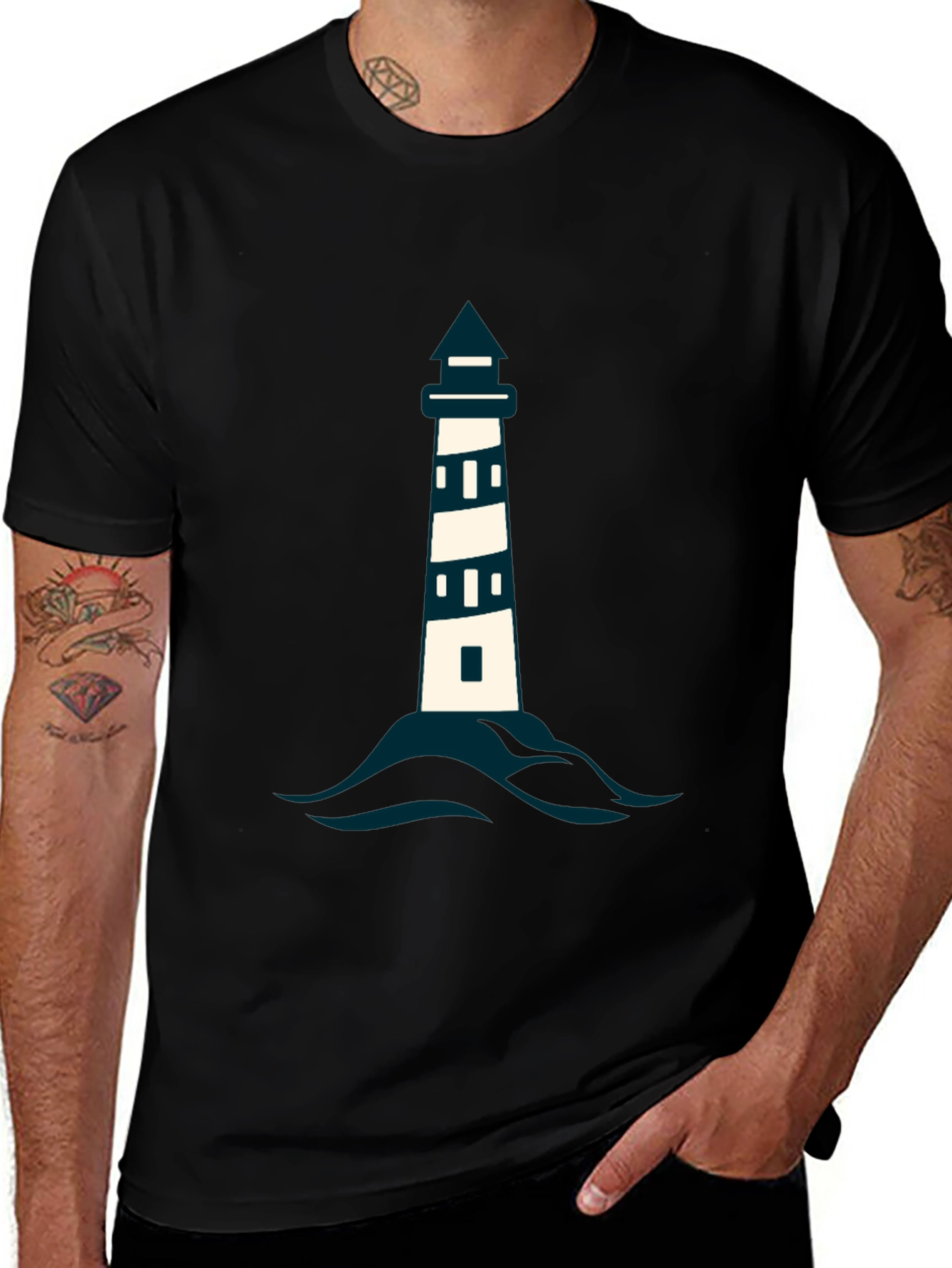 Variant 20 of Lighthouse Graphic Tee