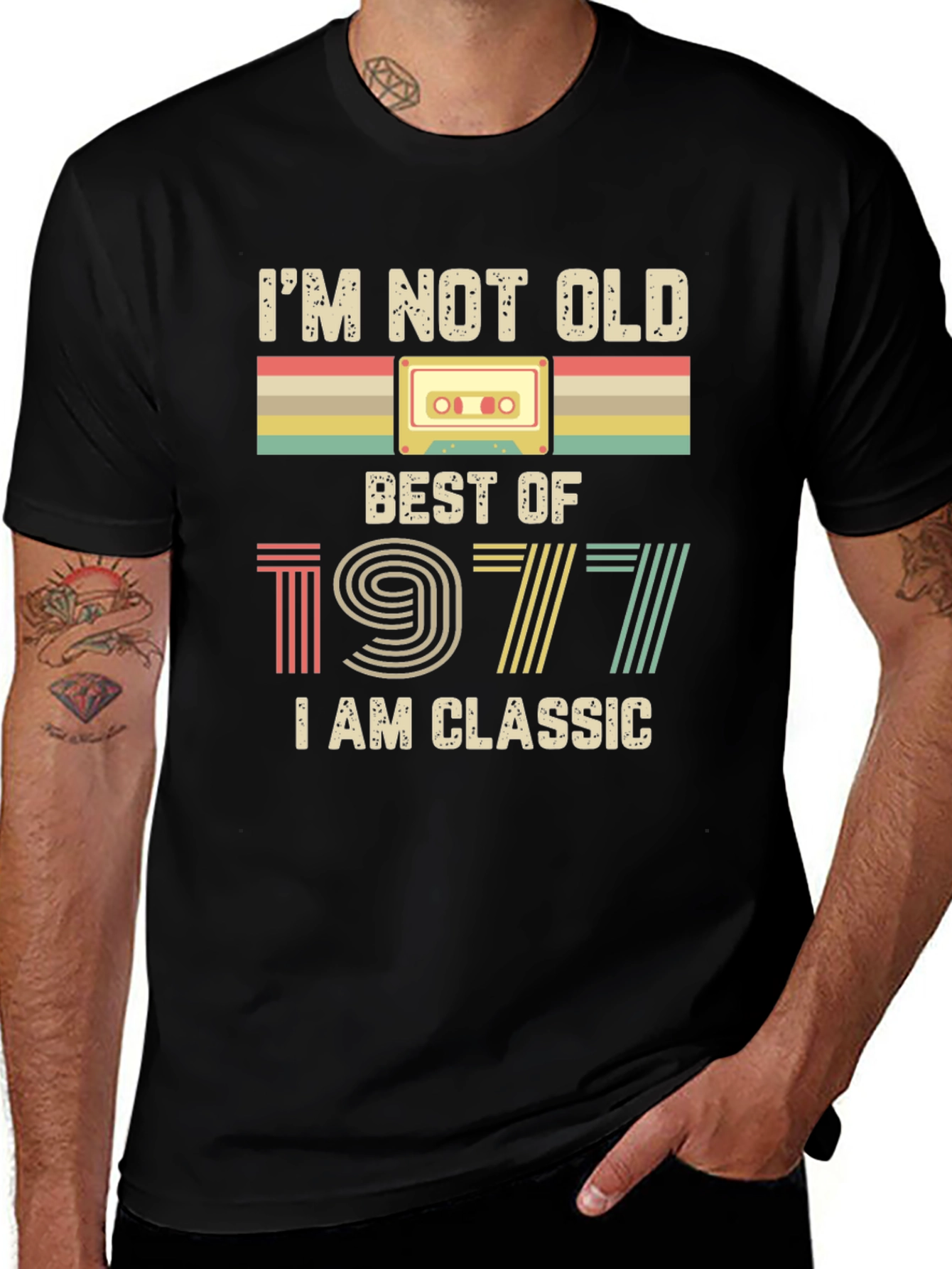 Variant 26 of I'm Not Old, I'm Classic 1977 Cassette Tape T-Shirt