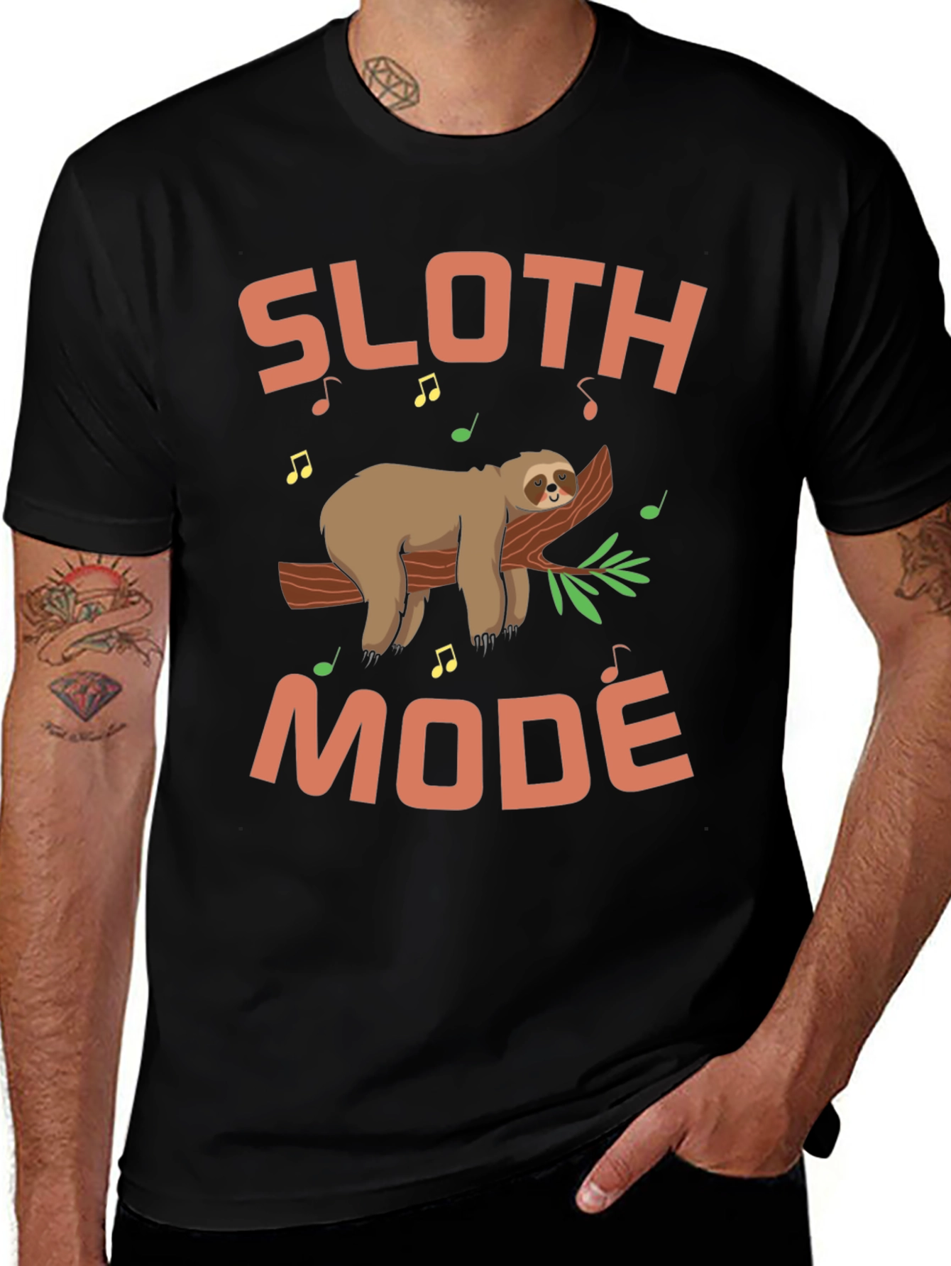 Variant 2 of Sloth Mode Graphic Tee - Relax & Unwind