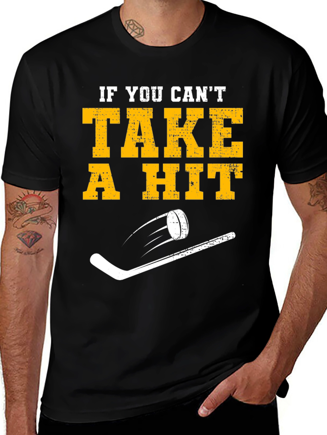 Variant 25 of Hockey Fan T-Shirt - If You Can't Take a Hit