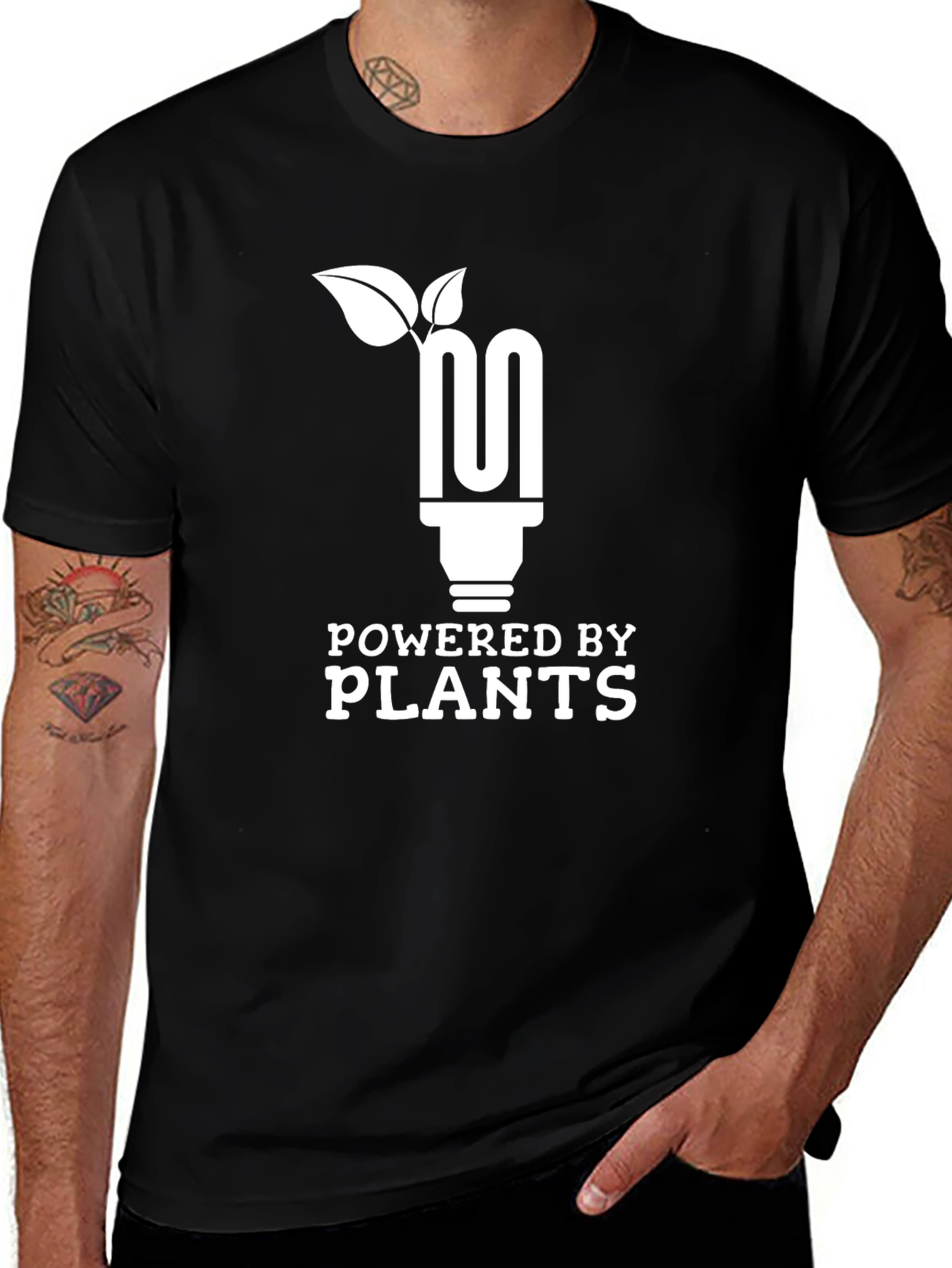 Variant 7 of Powered by Plants Graphic Tee - Eco-Friendly T-Shirt