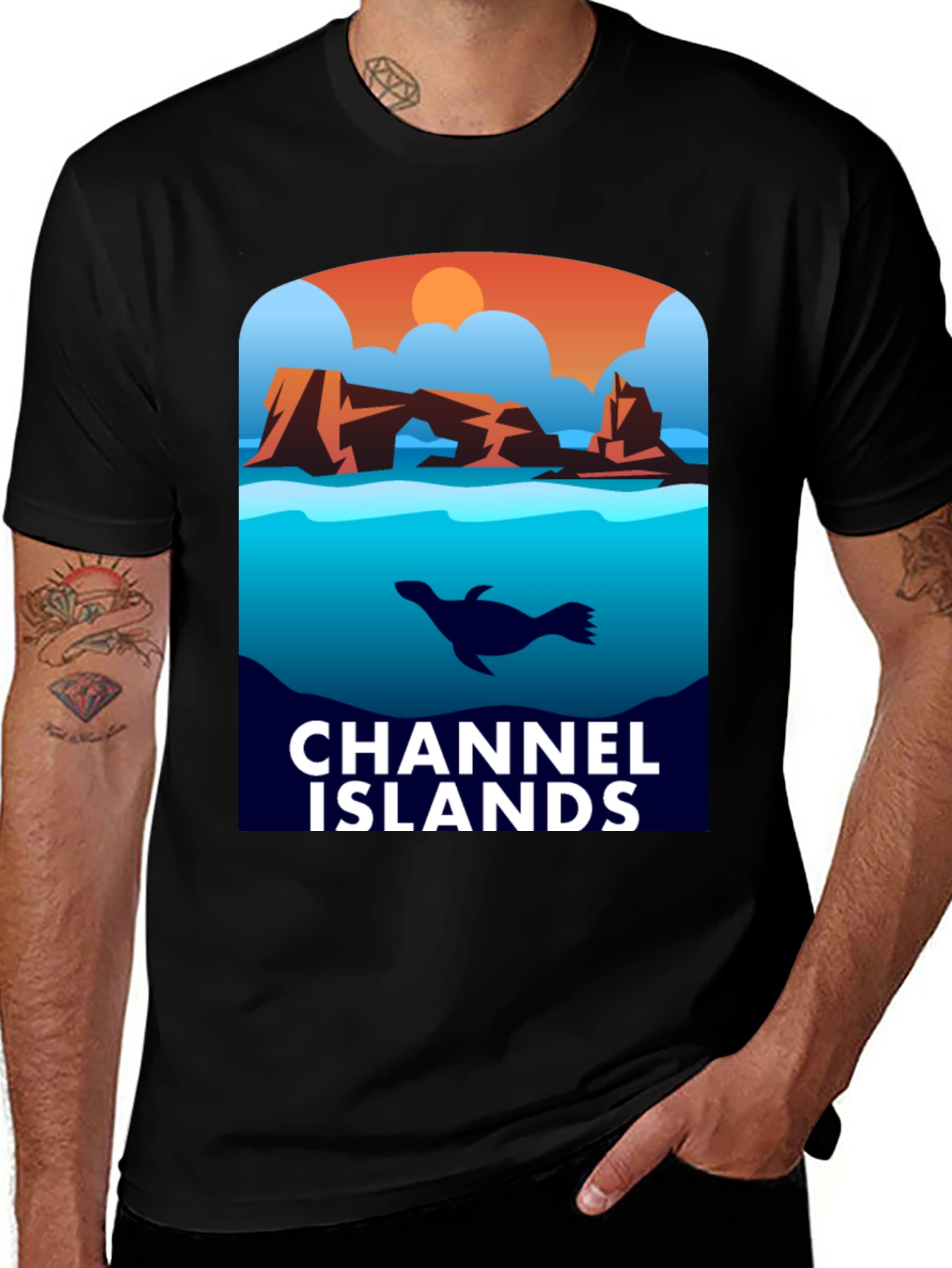 Channel Islands Graphic T-Shirt - Black