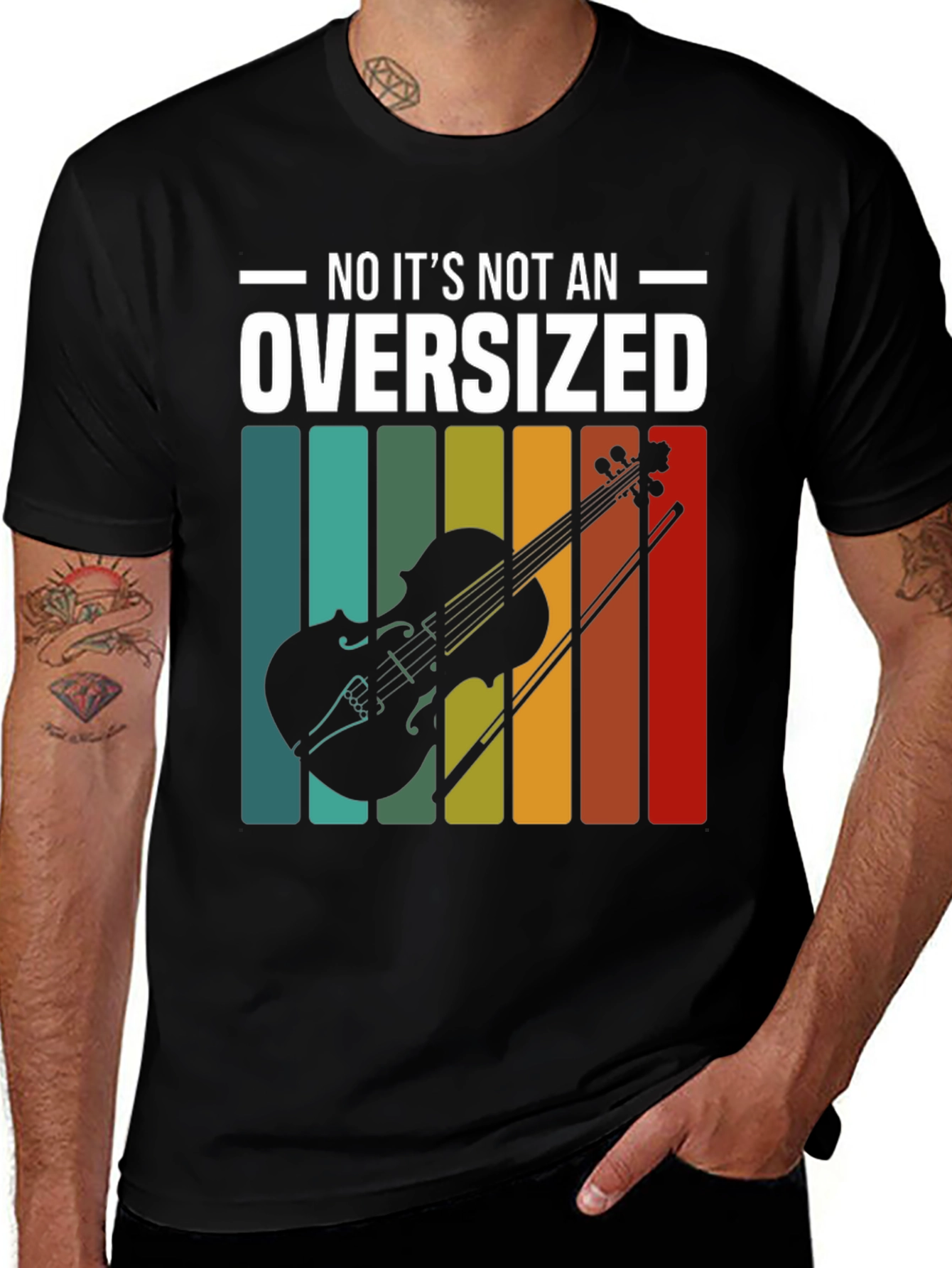 Variant 4 of Violin Graphic Tee - Oversized? No Way!