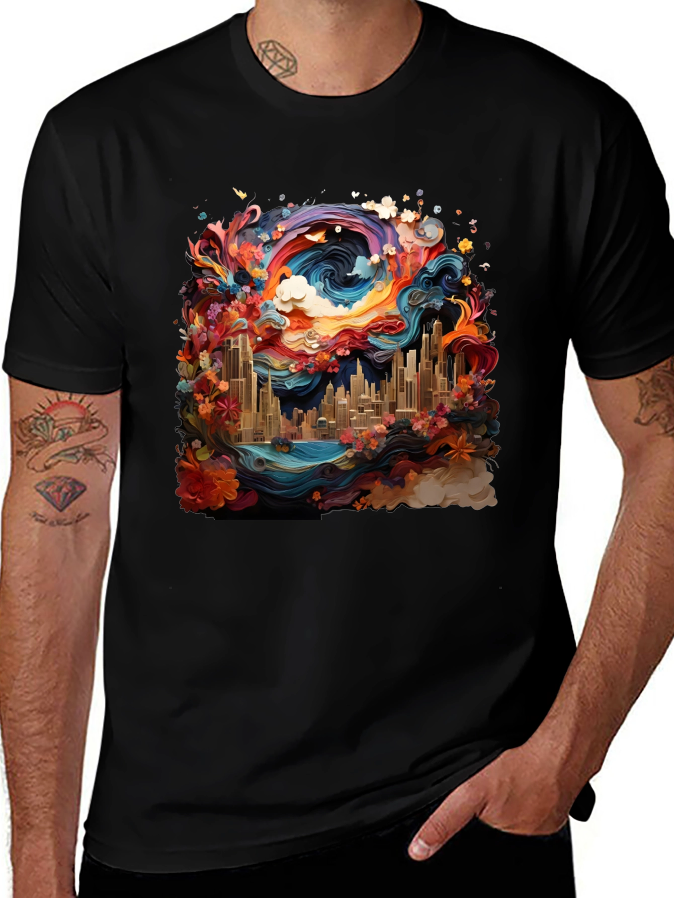 Variant 26 of Vibrant Cityscape Tee