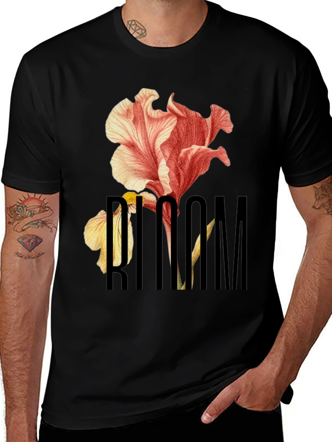 Variant 12 of Bloom Graphic Tee - Stylish Floral Print T-Shirt