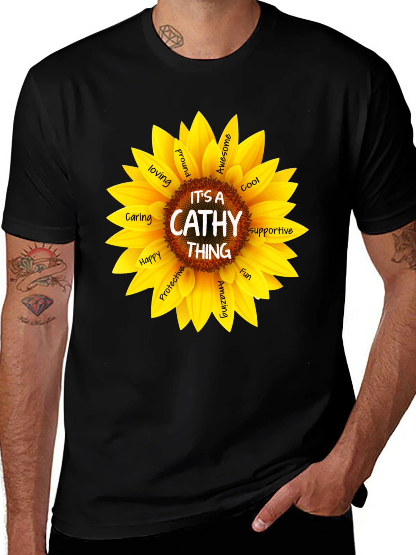 Variant 3 of It's A Cathy Thing Sunflower T-Shirt