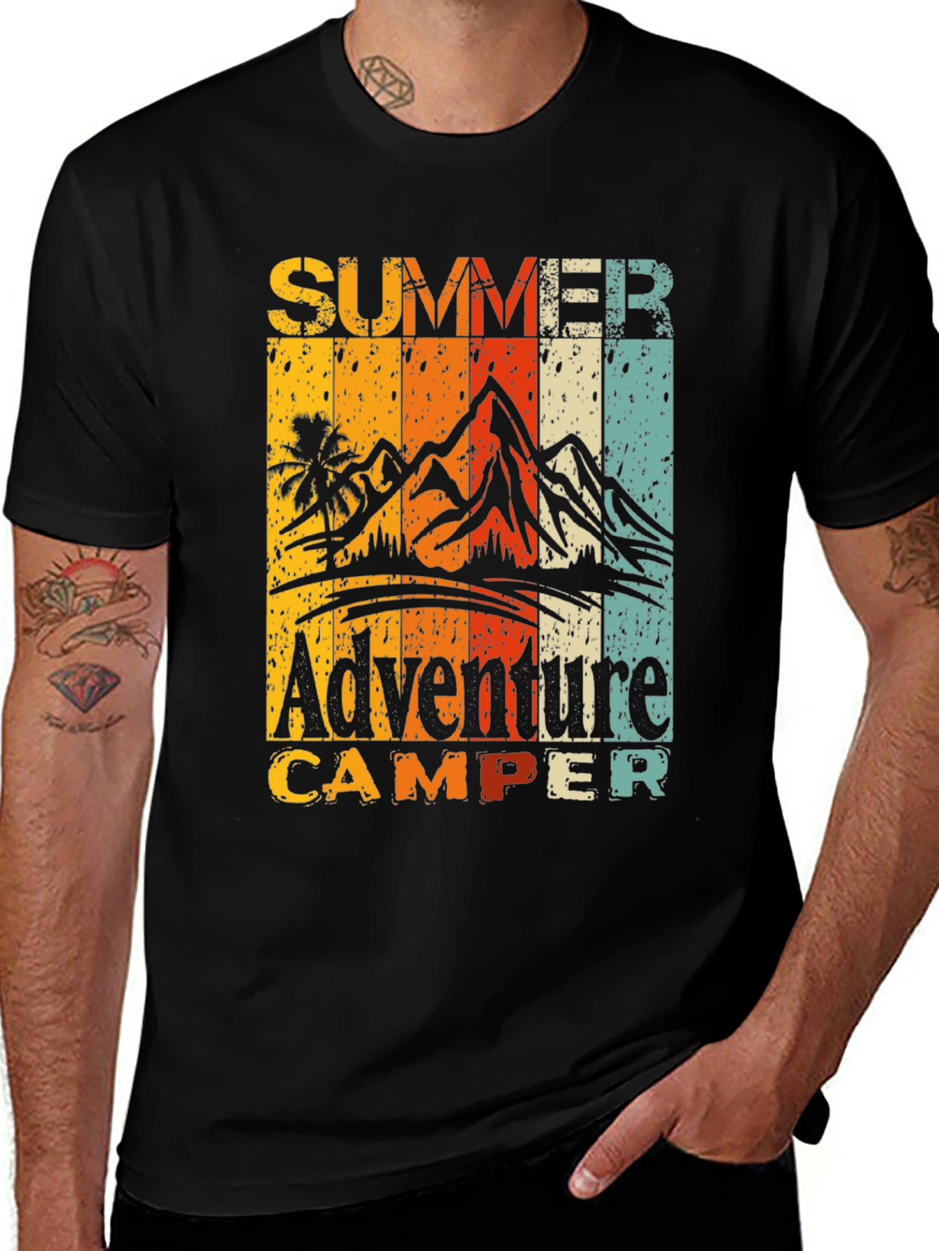 Summer Adventure Camper Graphic T-Shirt
