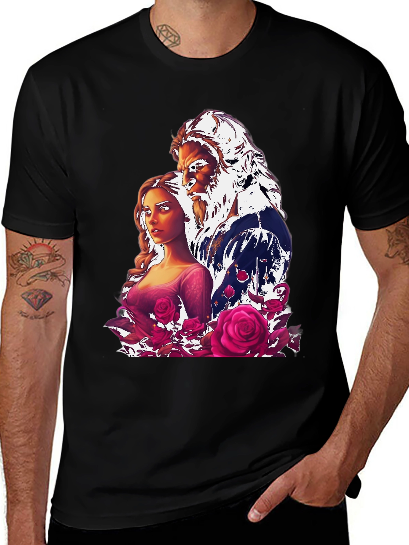Beauty and the Beast T-Shirt - Black