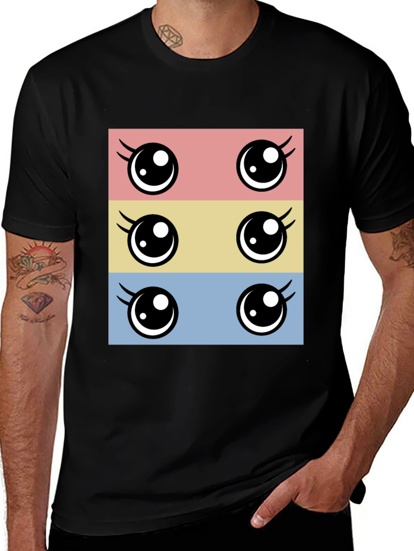Variant 25 of Cartoon Eyes T-Shirt - Fun & Quirky Design