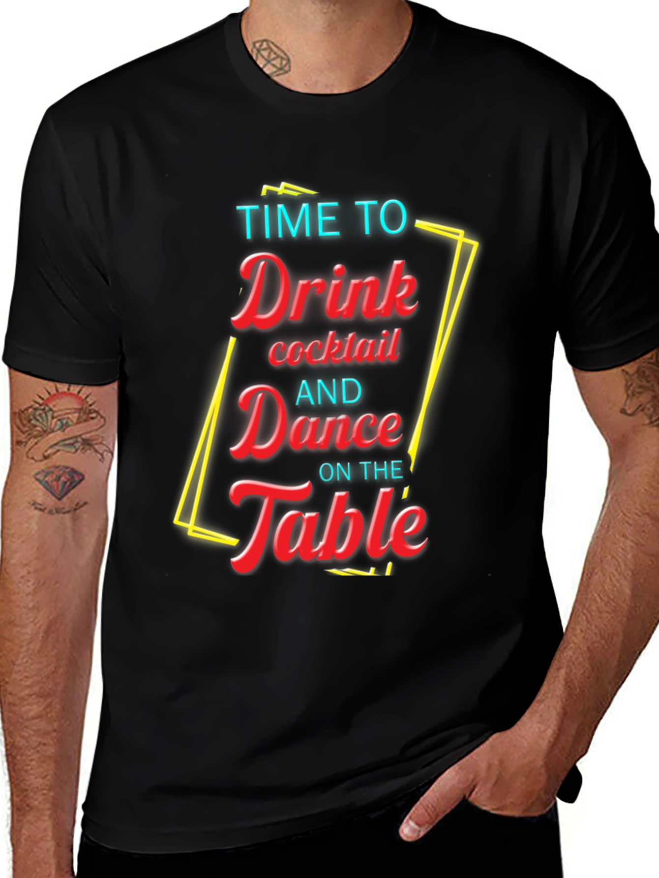 Time to Drink Cocktail and Dance on the Table T-Shirt