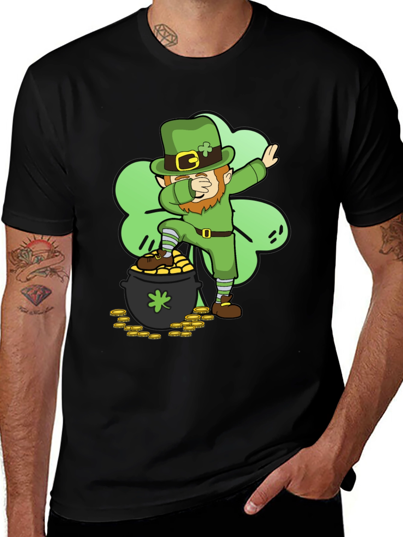 Variant 15 of St. Patrick's Day Leprechaun Dab T-Shirt