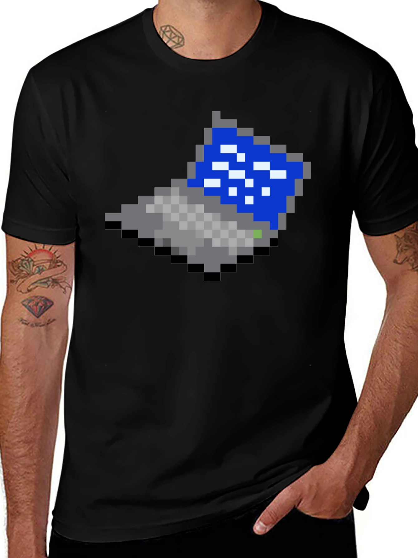 Variant 6 of Retro 8-Bit Laptop Graphic T-Shirt
