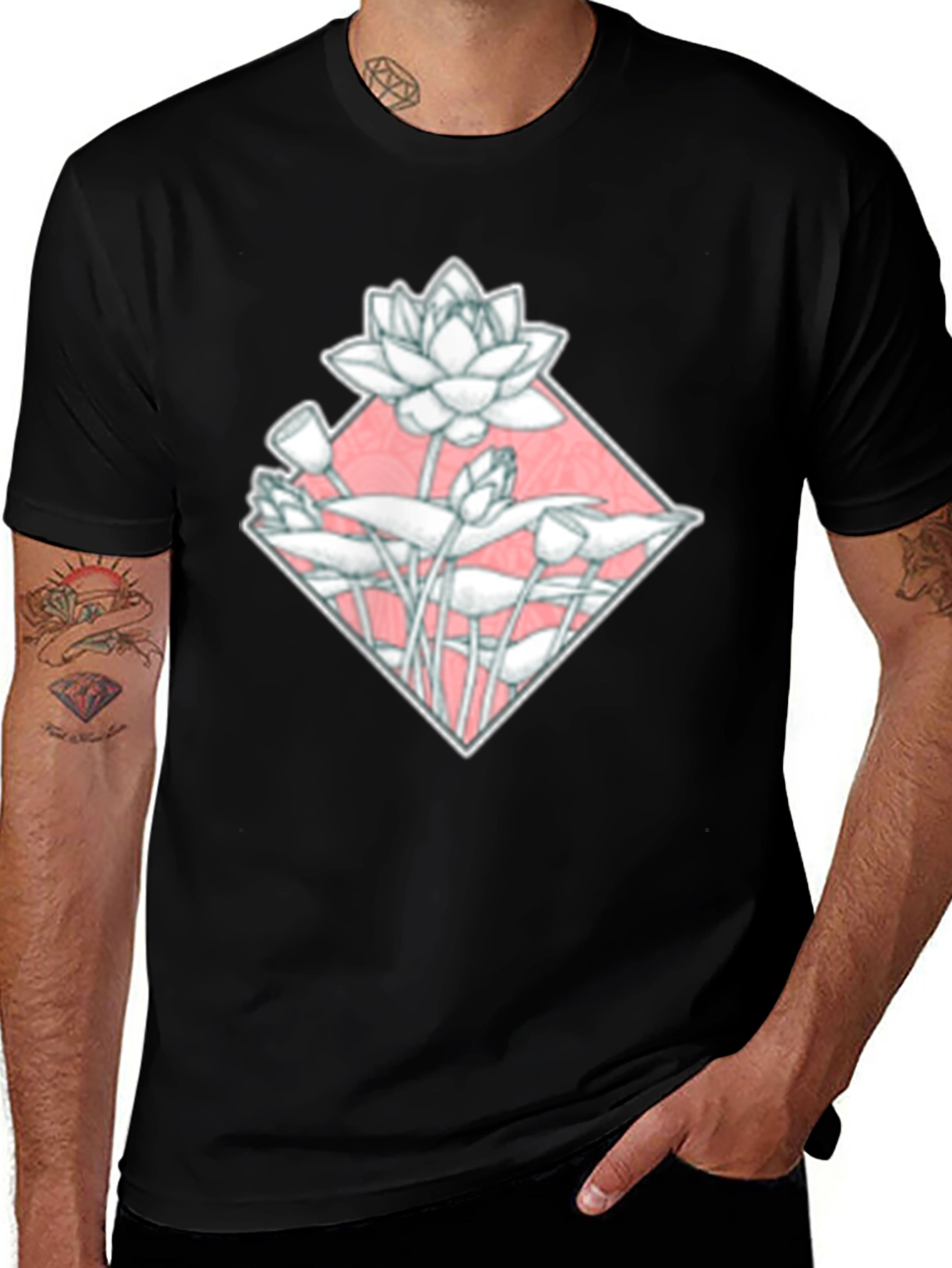 Variant 18 of Lotus Flower Graphic Tee