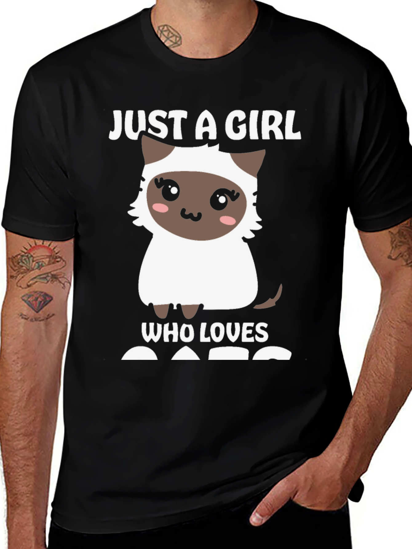 Variant 11 of Girl Who Loves Cats T-Shirt