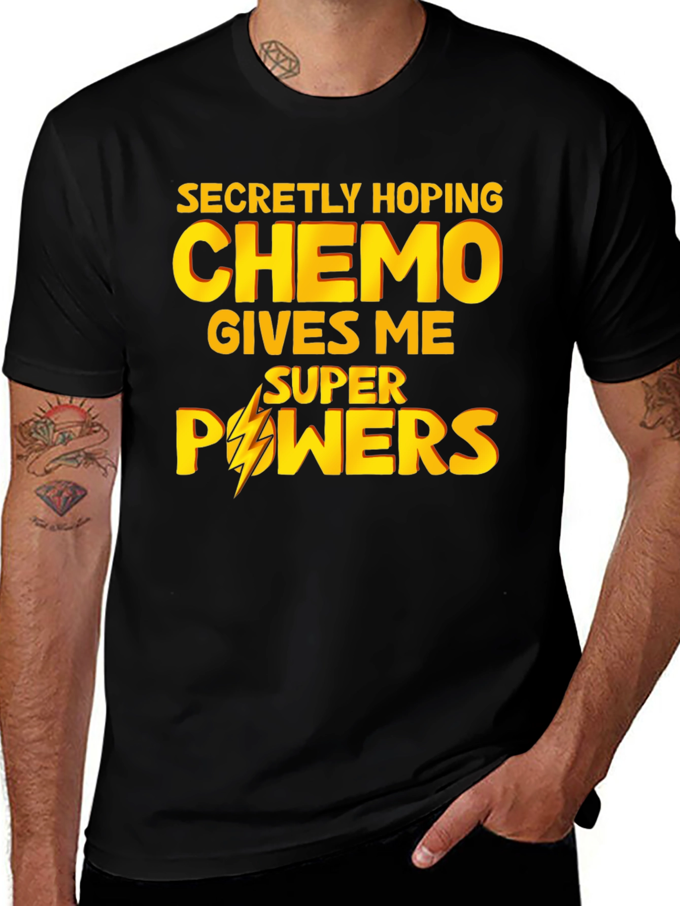 Variant 12 of Chemo Superpowers T-Shirt - Funny Cancer Patient Gift