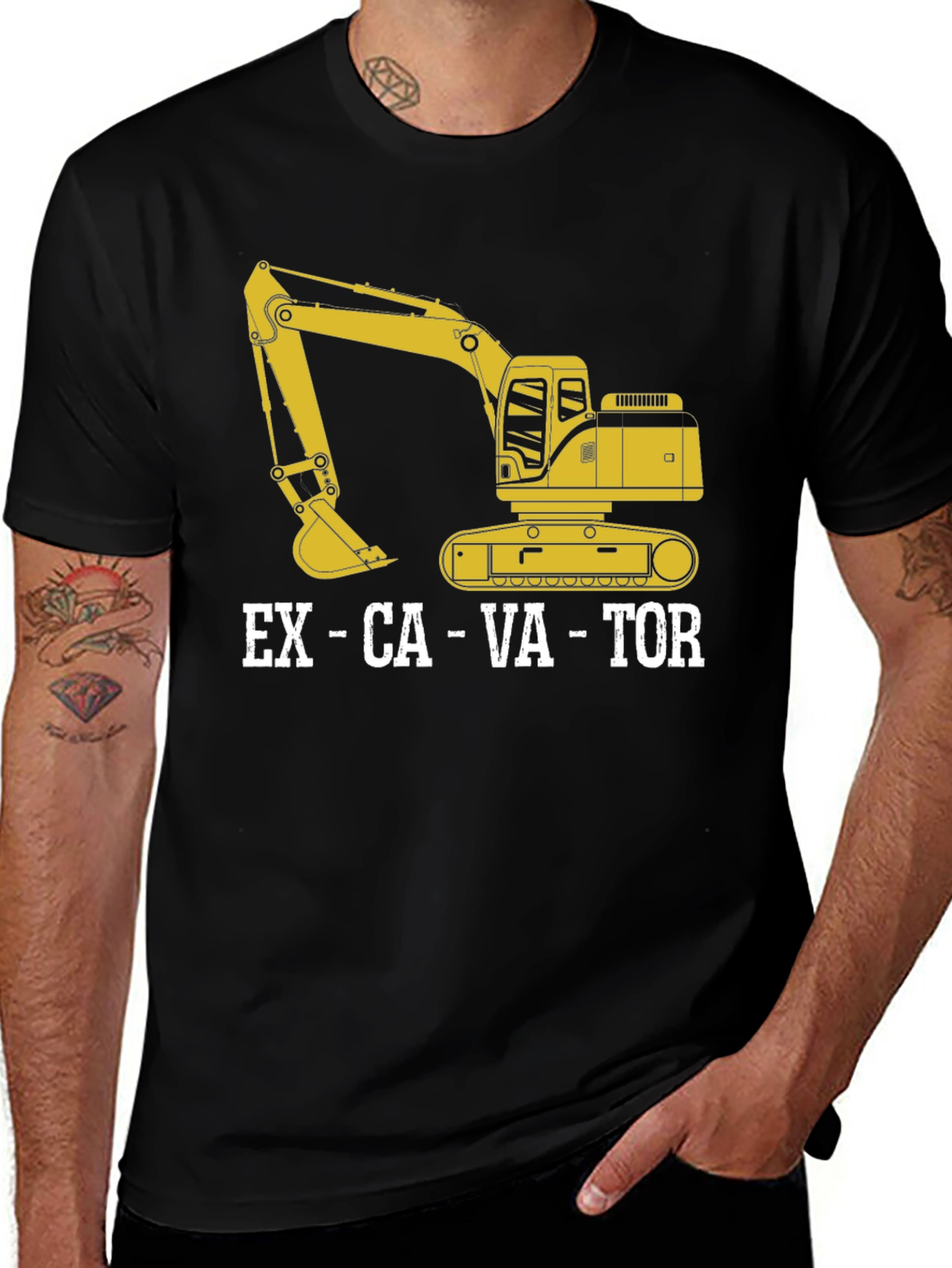 Variant 10 of Excavator Graphic Tee - Heavy Equipment T-Shirt