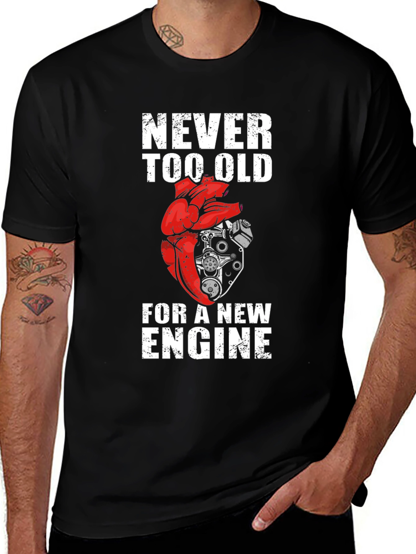 Variant 24 of Never Too Old for a New Engine Graphic Tee