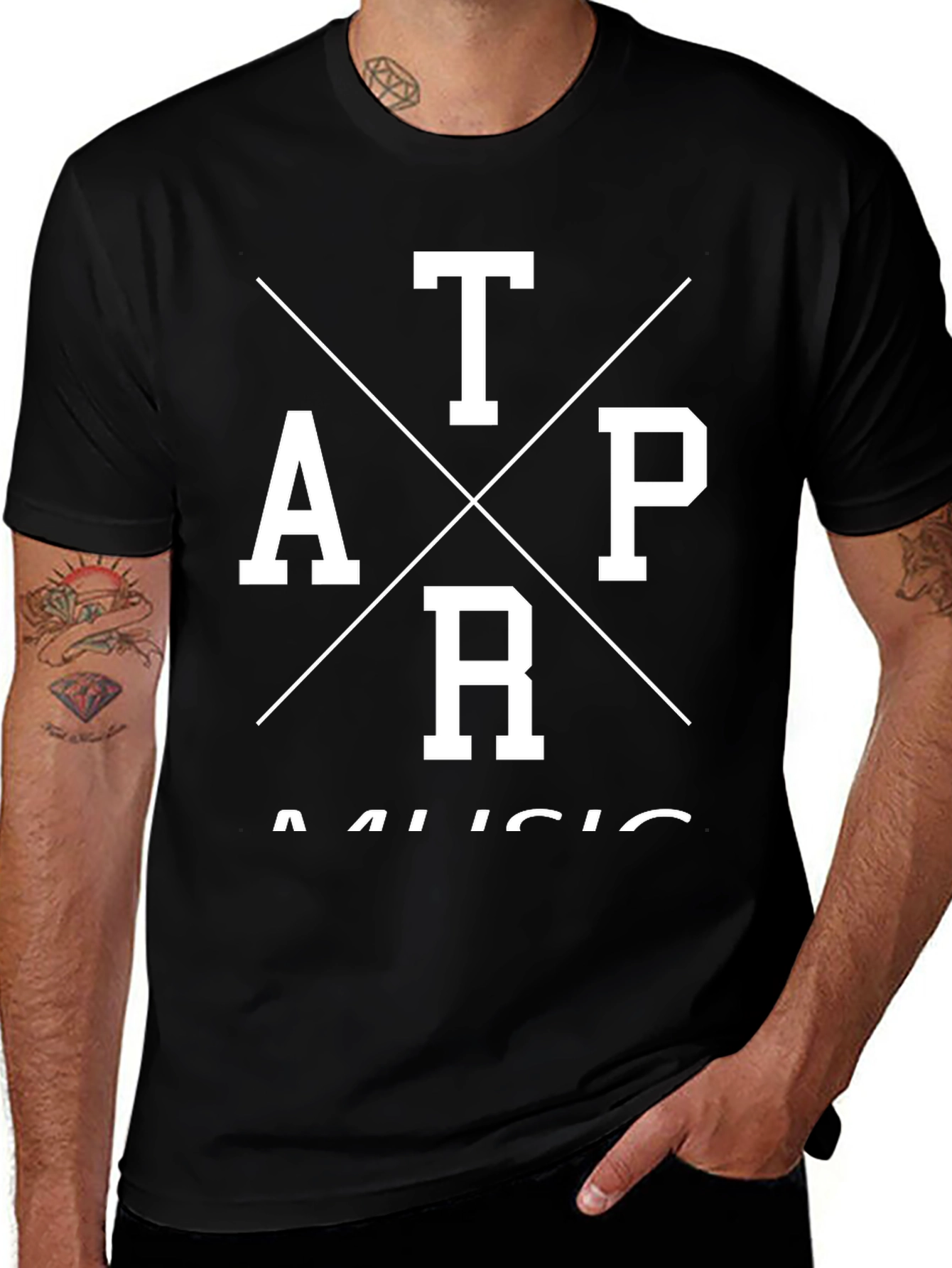 Variant 18 of TAPR Music Graphic Tee - Men's Black T-Shirt