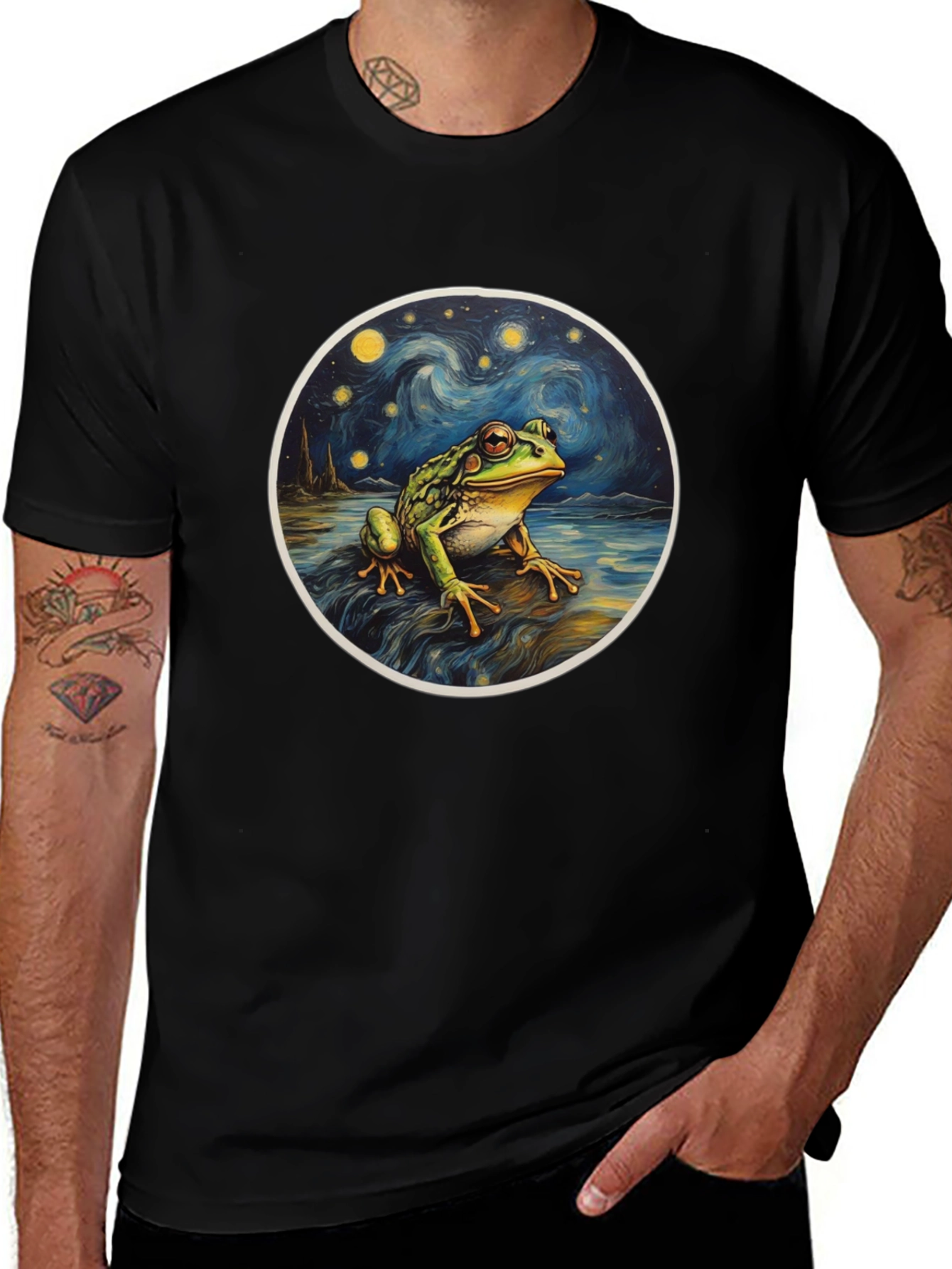 Variant 30 of Starry Night Frog T-Shirt