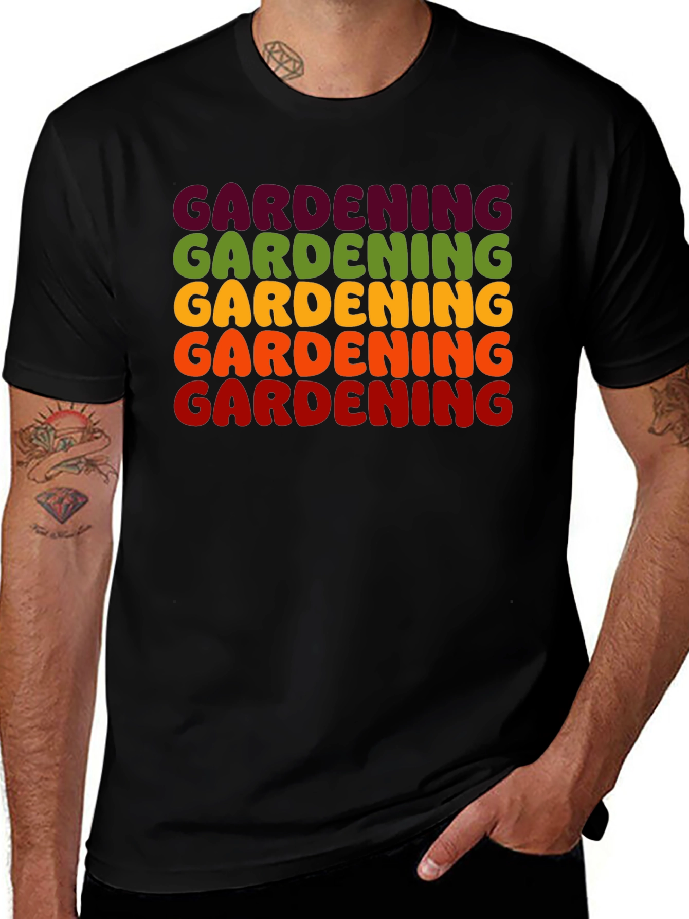 Variant 17 of Gardening Retro T-Shirt