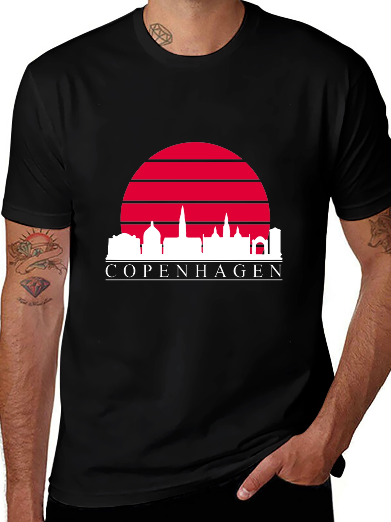 Variant 19 of Copenhagen Skyline Graphic Tee