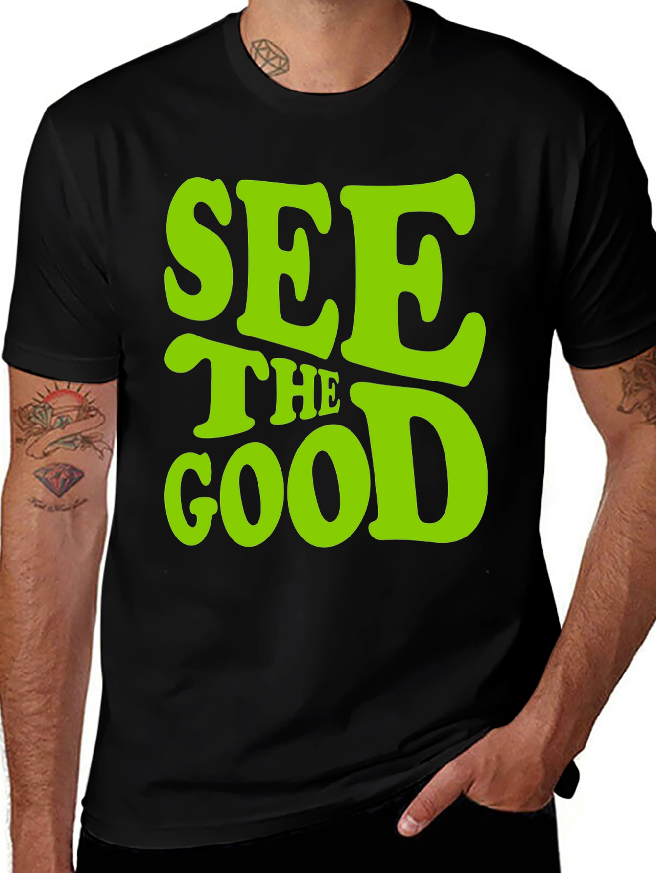 Variant 25 of See The Good Graphic Tee - Black
