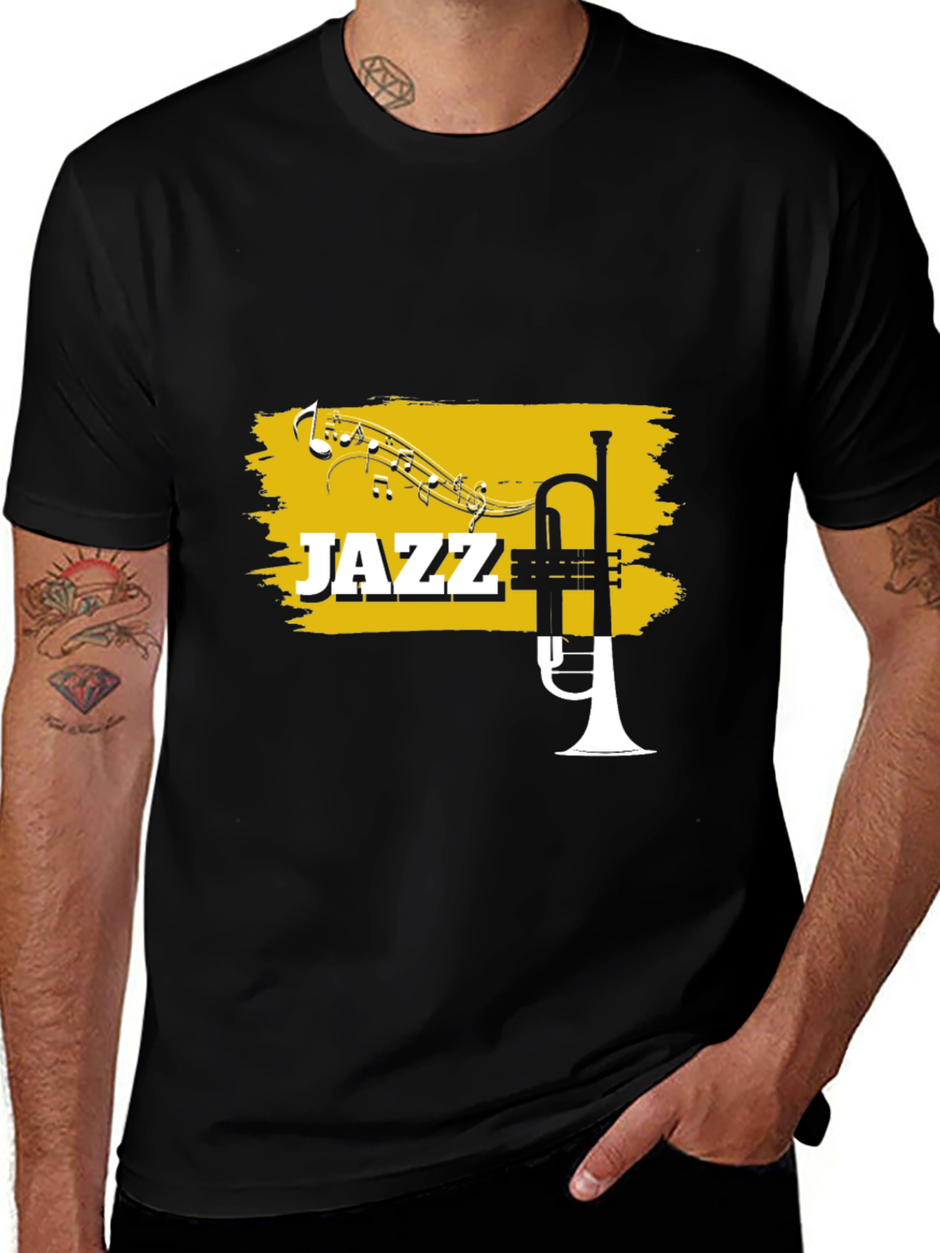Variant 2 of Jazz Trumpet Graphic T-Shirt - Music Lover Tee